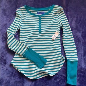Girls M(10/12) thermal long sleeve shirt